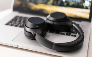 Over ear noise canceling headphones